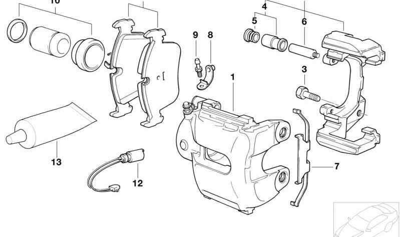 Brake Pad Set, disc brake ATE Ceramic (ATE)