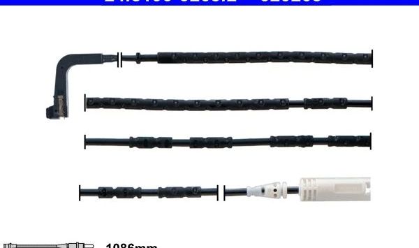 Warnkontakt, Bremsbelagverschleiß (ATE)
