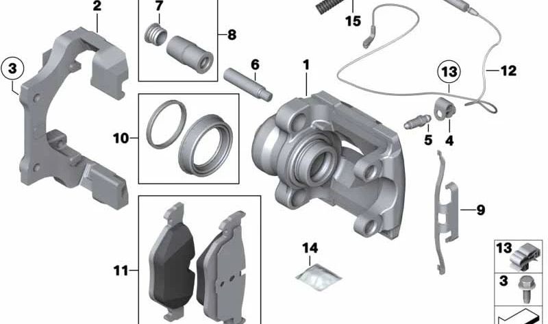 Halter, Bremssattel (ATE)