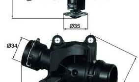 [TI 234 88] Thermostat, coolant BEHR (MAHLE)